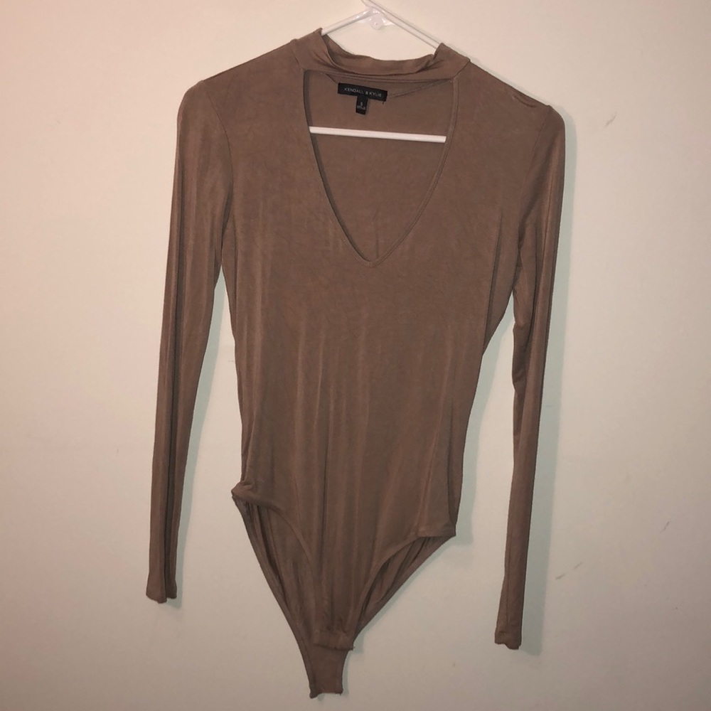 Long sleeve tan body suit